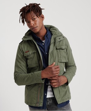 Superdry Classic Rookie Pocket Férfi Kabát Zöld | EXSVA7493